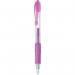 Pilot G-207 Retractable Gel Rollerball Pen 0.7mm Tip 0.39mm Line Metallic Pink (Pack 12) 70687PT