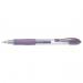 Pilot G-207 Retractable Gel Rollerball Pen 0.7mm Tip 0.39mm Line Metallic Violet (Pack 12) 70708PT
