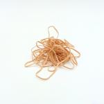 This image shows a bundle of natural-colored rubber bands with the brand name ValueX printed on the packaging. The bands are in size no. 38 and measure 3x150mm. The weight of the bundle is 454g. This versatile product is perfect for organizing and securing various items.