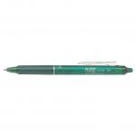 Pilot FriXion Clicker Erasable Retractable Gel Rollerball Pen 0.7mm Tip 0.35mm Line Green (Pack 12) - 229101204 70715PT