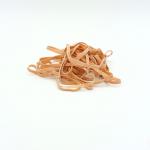 The picture shows a bundle of ValueX rubber bands, with a 69 size and measuring at 6x150mm. They are a natural color and come in a 454g pack. The bands appear stretchy and durable, perfect for everyday use.