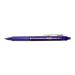 Pilot FriXion Clicker Erasable Retractable Gel Rollerball Pen 0.7mm Tip 0.35mm Line Violet (Pack 12) 70722PT