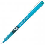 Pilot V5 Hi-Tecpoint Liquid Ink Rollerball Pen 0.5mm Tip 0.3mm Line Light Blue (Pack 12) - 100101210 70736PT
