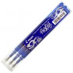 Pilot FriXion Ball/Clicker Pen Refill 0.5mm Tip Blue (Pack 3) - 77300303 70778PT