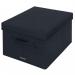 Leitz Fabric Storage Box with Lid Medium Grey (Pack 2) - 61440089 70867AC