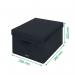 Leitz Fabric Storage Box with Lid Medium Grey (Pack 2) - 61440089 70867AC
