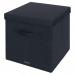 Leitz Fabric Storage Box with Lid Large Grey (Pack 2) - 61450089 70874AC