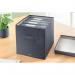 Leitz Fabric Storage Box with Lid Large Grey (Pack 2) - 61450089 70874AC