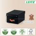 Leitz Puro Storage Box with Lid Small 7L Black 100% Recycled Card Pack of 2 - 61470095 70909AC