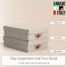 Leitz Puro Storage Box with Lid Medium Low 8L Beige 100% Recycled Card Pack of 2 - 61480012 70916AC