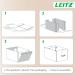 Leitz Puro Storage Box with Lid Medium Low 8L Beige 100% Recycled Card Pack of 2 - 61480012 70916AC