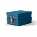Leitz Puro Storage Box with Lid Medium Low 8L Blue 100% Recycled Card Pack of 2 - 61480068 70930AC