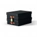 Leitz Puro Storage Box with Lid Medium Low 8L Black 100% Recycled Card Pack of 2 - 61480095 70937AC