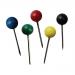 ValueX Map Pin Assorted Colours (Pack 100) - 26841 71173WH