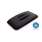 Durable Durabin ECO 80% Recycled Plastic 60L Waste Recycling Bin Lid Black - 1800504221 71287DR