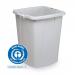 Durable Durabin ECO 80% Recycled Plastic Waste Recycling Bin 90 Litre Rectangular Grey - 1800505050 71294DR