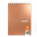 Luxpad Wirebound Shorthand Metallic Notebook A5 160 Pages 80GSM (Pack 3) - LUX160MAC 71350SC