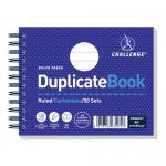 Challenge Duplicate Book Wirebound 105x130mm 50 sheets Blue (Pack 5) 71443SP