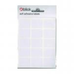 Blick Labels Office White 19x25mm 105 Labels x20 (Pack 2100) - RS001652 71448LM