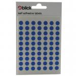 Blick Labels Circles Blue 8mm 490 Labels x20 (Pack 9800) - RS002055 71462LM
