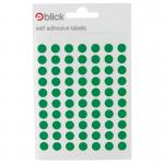 Blick Labels Circles Green 8mm 490 Labels x20 (Pack 9800) - RS002659 71469LM