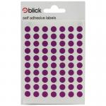 Blick Labels Circles Purple 8mm 490 Labels x20 (Pack 9800) - RS003052 71490LM