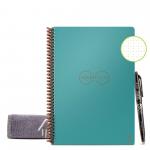 Rocketbook Core Executive A5 Reusable Smart Notebook 36 Pages Dot Grid With Erasable Pen Teal 505474 71572BC
