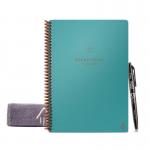 Rocketbook Fusion Executive A5 Reusable Smart Notebook 42 Multi-Format Style Pages Teal 515917 71607BC