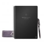 Rocketbook Fusion Executive A5 Reusable Smart Notebook 42 Multi-Format Style Pages Black 515902 71614BC