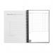 Rocketbook Fusion Letter A4 Reusable Smart Notebook 42 Multi-Format Style Pages Black 515901 71621BC