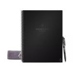 Rocketbook Fusion Letter A4 Reusable Smart Notebook 42 Multi-Format Style Pages Black 515901 71621BC