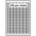 Purely Everyday A4 Matte Finish Labels 25.4x10mm 189 Per Sheet Box 100 Sheets (Pack 18900 Labels) - A41-189PE 71805SM