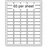 Purely Everyday A4 Matte Finish Labels 38.1x21.2mm 65 Per Sheet Box 100 Sheets (Pack 6500 Labels) - A41-65PE 71812SM