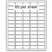 Purely Everyday A4 Matte Finish Labels 38.1x21.2mm 65 Per Sheet Box 100 Sheets (Pack 6500 Labels) - A41-65PE 71812SM