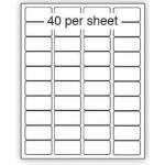 Purely Everyday A4 Matte Finish Labels 45.7x25.4mm 40 Per Sheet Box 100 Sheets (Pack 4000 Labels) - A41-40PE 71819SM