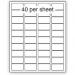 Purely Everyday A4 Matte Finish Labels 45.7x25.4mm 40 Per Sheet Box 100 Sheets (Pack 4000 Labels) - A41-40PE 71819SM