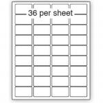 Purely Everyday A4 Matte Finish Labels 49x30mm 36 Per Sheet Box 100 Sheets (Pack 3600 Labels) - A41-36PE 71826SM