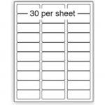 Purely Everyday A4 Matte Finish Labels 64x28mm 30 Per Sheet Box 100 Sheets (Pack 3000 Labels) - A41-30PE 71854SM