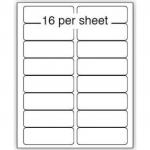 Purely Everyday A4 Matte Finish Labels 99.1x34mm 16 Per Sheet Box 100 Sheets (Pack 1600 Labels) - A41-16PE 71861SM