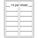 Purely Everyday A4 Matte Finish Labels 99.1x38.1mm 14 Per Sheet Box 100 Sheets (Pack 1400 Labels) - A41-14PE 71868SM