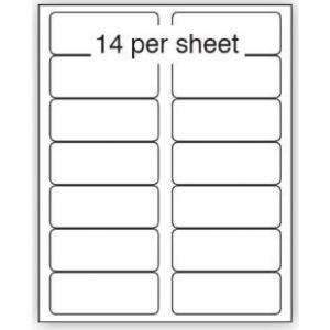 Purely Everyday A4 Matte Finish Labels 99.1x38.1mm 14 Per Sheet Box