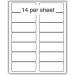 Purely Everyday A4 Matte Finish Labels 99.1x38.1mm 14 Per Sheet Box 100 Sheets (Pack 1400 Labels) - A41-14PE 71868SM