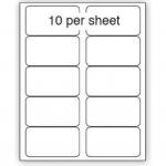 Purely Everyday A4 Matte Finish Labels 99.1x57mm 10 Per Sheet Box 100 Sheets (Pack 1000 Labels) - A41-10PE 71875SM