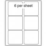 Purely Everyday A4 Matte Finish Labels 99.1x93.1mm 6 Per Sheet Box 100 Sheets (Pack 600 Labels) - A41-6PE 71882SM