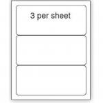 Purely Everyday A4 Matte Finish Labels 200x92mm 3 Per Sheet Box 100 Sheets (Pack 300 Labels) - A41-3PE 71889SM