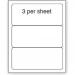 Purely Everyday A4 Matte Finish Labels 200x92mm 3 Per Sheet Box 100 Sheets (Pack 300 Labels) - A41-3PE 71889SM