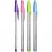 Bic Cristal FUN Assorted 1.6mm Ballpoint Pen (Pack 4) - 524173 71917BC