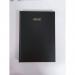 ValueX Academic A4 Mid Year Hardback Week To View Diary with Ribbon Marker 20262027 Black - A43E Black 71966SY