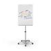 Nobo Glass Mobile Flipchart Easel Magnetic 700x1000mm Silver 1903949 71989AC