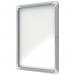 Nobo Premium Plus Outdoor Lockable Magnetic Whiteboard Display Case Aluminium Frame 4 x A4 White 494x668mm 1902577 72017AC